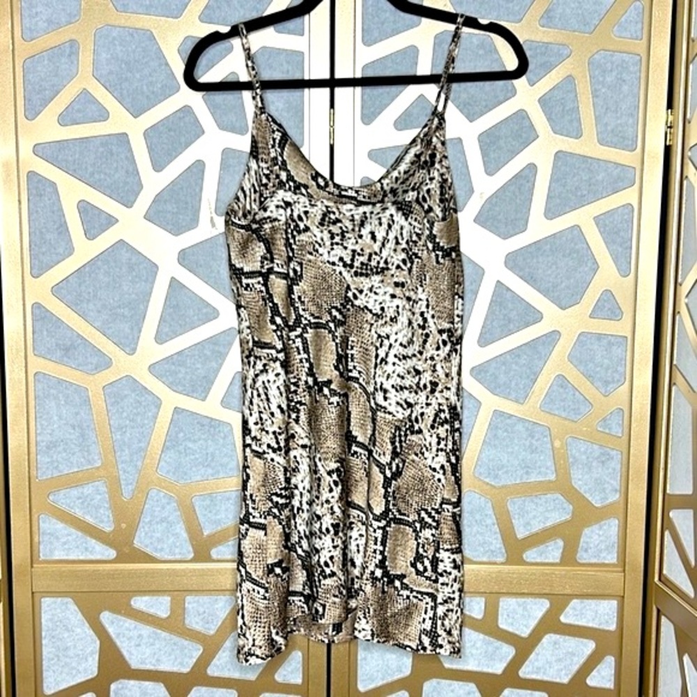 Blossom Snakeskin Mini‎ Dress